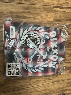 DIXXON Red and Black Plaid Button-Down Shirt